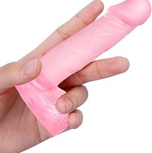4 Inch Realistic Small Dildo Beginner Anal Plug Soft Anal Dildo with Curved Shaft and Balls Adult sexx Toy Women Men Couple Bangladesh (New)