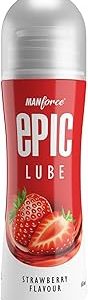 Epic Lube Strawberry Flavoured Lubrication Gel for Men Women 60ml Water Based Gel Skin Friendly Safe to Use with Con Bangladesh (New)