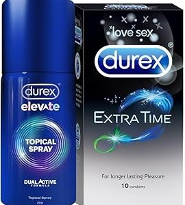 Durex Extra Time Condomss 10s And Durex Spray Combo Bangladesh (New)
