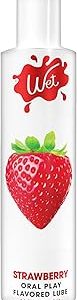 Wet sexxy Strawberry Premium Flavored Edible Lube for Men Women and Couples Long Lasting Condom Safe Sugar Free 9 fl oz Bangladesh (New)