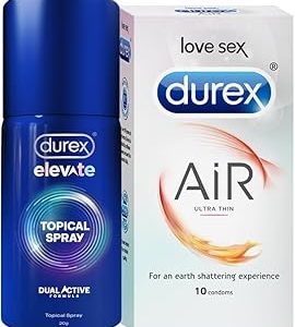 Durex Air Condomss 10s And Durex Spray Combo Bangladesh (New)