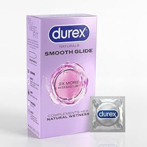 Durex Naturals Smooth Glide Condomss for Men 10 Count with 2X Water Based Lubricant Ultra Thin Bangladesh (New)