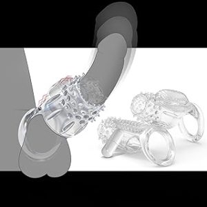 Pramtme Peniss Sleeve Vibrating Cock Ring Set Pack of 2 Adult sexx Toys for Men Reusable Cock Sleeve Couple Vibratorr Cou Bangladesh (New)