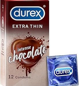 Durex Extra Thin Intense Chocolate Flavoured Condomss For Men 12s Bangladesh (New)