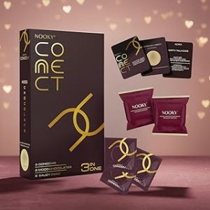 Nooky Connect Romance Booster Kit – Condomss Mood Lifting Chocolates Fun Scratch Cards for Couples Chocolate For Upli Bangladesh (New)