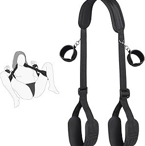 sexx Bondage BDSM Kit Bed Restraints Set with Handcuffs Neck to Thigh/Ankle Adjustable Leg Straps Handcuffs for SM Adult Bangladesh (New)