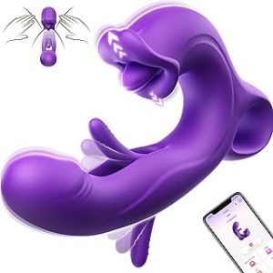Koxten G Spot Vibratorr Thrusting Vibratorr Rose sexx Toy sexx Toys for Woman with 10 Vibrating Thrusting Licking Tongue Bangladesh (New)