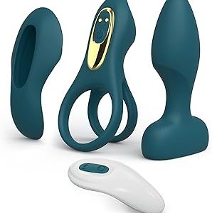 Tracy s Dog Vibratorr Kit for Couples Removable Vibrating Bullet with 3 Silicone Attachments Cock Ring Wearable Panty B Bangladesh (New)