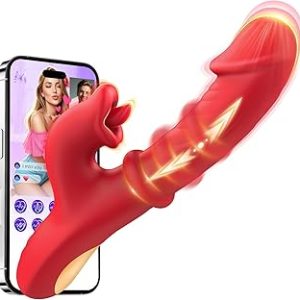 Toendi Thrusting Vibratorr sexx Toys Dildos Adult Toys G Spot Vibratorr with Sliding Ring 7 Thrust Dildo 10 Tongue Licking V Bangladesh (New)