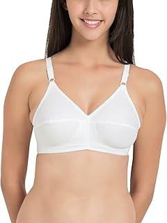 SOUMINIE Women s Cotton Non Padded Non Wired Everyday Bra White_40B Bangladesh (New)