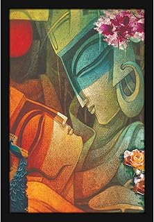 Mad Masters Couple Love Romance Painting Aesthetic Hanging Photo Frame Decorative Item Home Decoration and Wall Decor for Bangladesh (New)