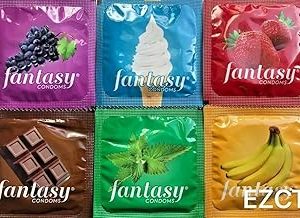 Fantasy Flavored Condomss Pack 48 Condomss Variety of Flavors Such As Vanilla Strawberry Mint Grape Chocolate and Ban Bangladesh (New)