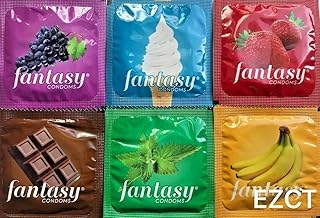 Fantasy Flavored Condomss Pack 48 Condomss Variety of Flavors Such As Vanilla Strawberry Mint Grape Chocolate and Ban Bangladesh (New)