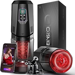 EINSEO Male sexx Toys for Men AI Sync Male Masturbator Stroker Adult Toys with 7 Thrusting Rotating 7 Licking Vibrating Bangladesh (New)