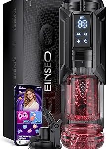 EINSEO sexx Toys for Men Peniss Pump AI Sync Waterproof Male Masturbator Stroker with 7 Sucking Thrusting Rotating 7 Lic Bangladesh (New)