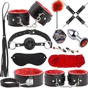 BDSM Couples sexx Toys Bondage 12 Pcs Kit Bondage Restraint Gear and Accessories Set Adult Toys for Women and Man Bangladesh (New)