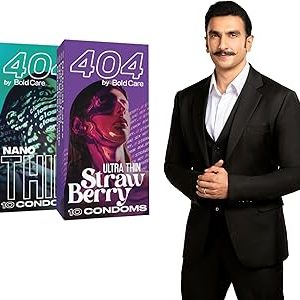 404 by Bold Care Super Ultra Thin Strawberry Flavored Condomss For Men Strawberry NTC Bangladesh (New)