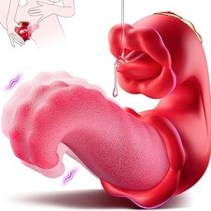 sexx Toys Realistic Tongue Vibratorr for Women – 10 Licking Clitoral 10 Swing Vibration Modes AAVibe Rose Toy Thrusting V Bangladesh (New)