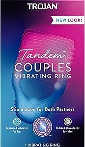 TROJAN Vibrations Tandem Couples Vibrating Ring Personal Massager 1 Count Violet Bangladesh (New)