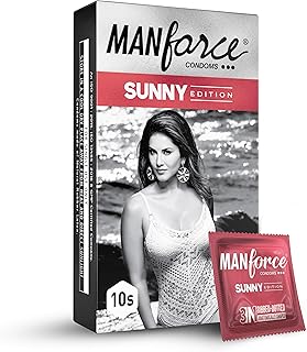 Manforce Sunny Edition Condomss 10 pcs Ribbed Dotted Anatomically Shaped Condomss For Enhanced Pleasure of Both I Bangladesh (New)