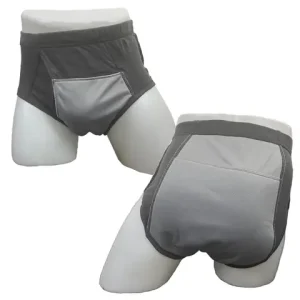 Men s Washable Incontinence Shorts Open Underwear Adults Patient Reusable Breathable Pant Diapers for Adults prostate 500ml Bangladesh (New)