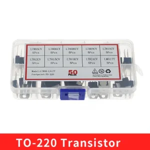 50pcs/box 10value*5pcs Voltage Regulator Transistor Assortment Kit LM317T L7805 L7806 L7808 L7809 L7810 L7812 L7815 L7818 L7824 Bangladesh (New)