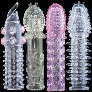Reusable Delay condom Impotence contraceptive bold Textured extension sleeve sexx products men toys thorn dildo Sleeve cock ring Bangladesh (New)