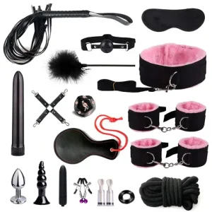 SM Fetish BDSM Bondage Erotic Toy Restraint Set sexx Toys For Women Handcuffs Whip Binding Anal Plug Vibratorr Couple sexxy Tool 18 Bangladesh (New)