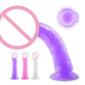 Realistic Dildo for Woman Soft Jelly Suction Cup Peniss Anal Butt Plug Crystal Dildo sexx Toy No Vibratorr female Erotic sexx Toys Bangladesh (New)