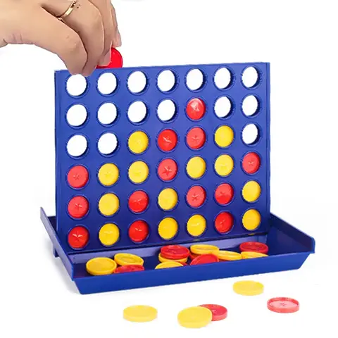Four In A Row Bingo Chess Connect Classic Family Board Game Toys Fun Educational Toy for Kids Children Entertainment Game Bangladesh (New)