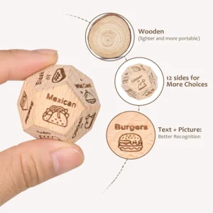 Dice for Her Him Couples Gift Ideas Food Decision Dice Games Christmas Birthday Valentines Day Gifts for Wife Husband Bangladesh (New)