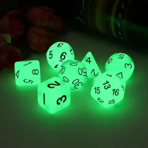 DND Glow in the dark Dice Polyhedral Number Dice DD Dice Set For Dungeon and Dragon Pathfinder Role Playing Game RPG /MTG Game Bangladesh (New)
