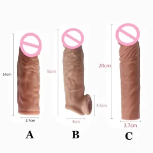 Realistic Peniss Extension Cock Sleeve Reusable Silicone Peniss Enlarger Delay Condomss For Men Dildo Enhancer sexx Toys Bangladesh (New)