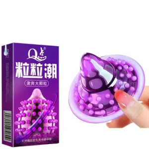 12PCS Climax Dotted Condomss Vaginal Massage Cock Covering Peniss Sleeves Couple Stimulation sexx Toy Fama Particles Condom For 18 Bangladesh (New)