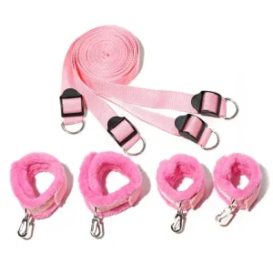BDSM Bondage Set Adult Games Handcuff Ankle Restraints sexx Toys For Women Couples Slave Bed SM Strap Soft Cuffs sexx Shop Bangladesh (New)