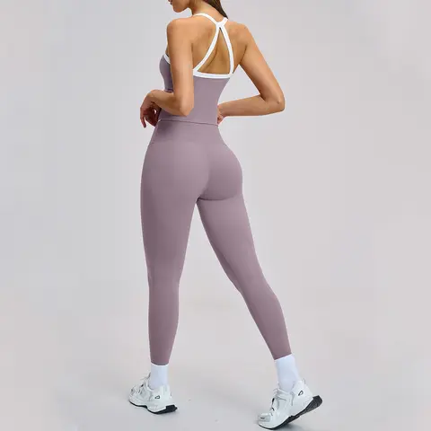 Women s Yoga Suit Sports Set Women Vest Push Up Sport Shirt Leggings Pants Quick Drying Gym Set Running Workout Women Tracksuit Bangladesh (New)