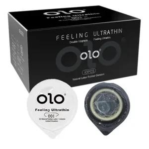 OLO Ultra Thin Condom 0 01 Feeling Peniss Sleeve Hyaluronic Acids Rubber Latex Ejaculation Delay Condomss Intimate sexx Toy Product Bangladesh (New)