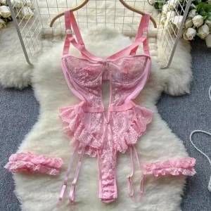 Erotic Underwear Bras Sets For Women Lace Garter Lingerie Intimates 2025 Underwire Bra And Panty Thongs Ladies Underwear Set Bangladesh (New)