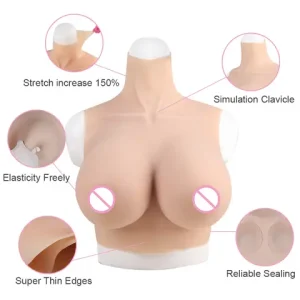 KnowU Lifelike Ultra thin Fake Breast A/B/C/D/E/G/H Cup Huge Breast Shake Suitable For Role Playing Cross Dressing Dance Bangladesh (New)