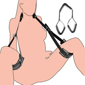 BDSM Bondage Gear Adjustable Handcuffs Ankle Cuffs Open Leg Restraint Fetish sexx Toys For Woman Couples Adult Games No Vibator Bangladesh (New)