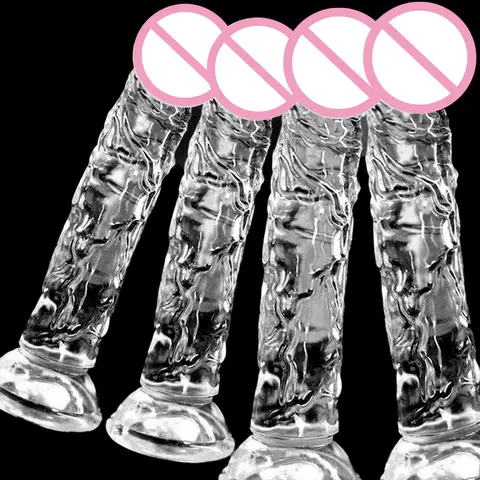 Transparent Soft Jelly Dildos Strong Suction Cup Female Anal Masturbator Clitoral Stimulator Big Dick Lesbian Women sexx Toys 18 Bangladesh (New)