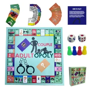 ~~Adultopoly Board Game Couple Adult Opoly Board Game Relationship Card Game Portable Couple Game Valentines Gifts for Him Her Bangladesh (New)