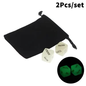 2Pcs/set Luminous Adult Couple sexx Dice Game Toys Male And Female Flirting Dice And Adult Bedroom Gifts Bangladesh (New)