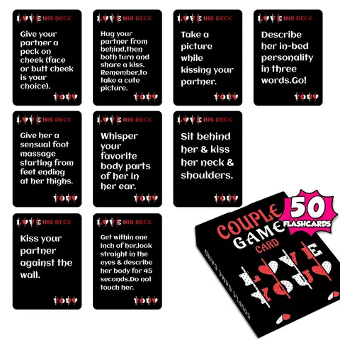 50PCS Couple Love Sparks Game Cards Heat Up Couple Relationships sexx Funny Game Card for Adult Lovers Sweet sexx Products Bangladesh (New)