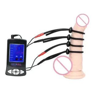 BDSM Host Electro Shock Cock Rings Electric Peniss Ring Body Massager Peniss Plug Masturbation sexx Toys For Men Bangladesh (New)