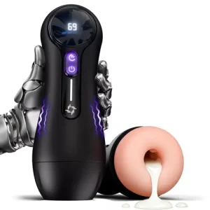 Male Masturbator Peniss Pump Adult sexx Toys for 18 Men with 4 Sucking 9 Vibration Modes LED Display Pocket Pussyy Realistic Vagina Bangladesh (New)