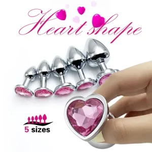 Heart Base Metal Anal Plug Stainless Beginner Butt Plug Masturbation Stimulator Tool sexx Massager Adult sexx Toys For Man Women Bangladesh (New)