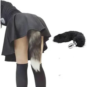 Anal Plug Metal Long Tail Anal Toys sexxy Fox Tail Anal Plug Adult Products Cosplay sexx Toys for Woman Men BDSM Beginner sexx Toys Bangladesh (New)