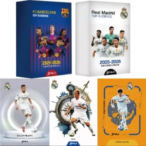 DAKA Genuine 2024 25 Season TOP AUDIENCE Series Real Madrid Barcelona Star Player Card Football Club Box Gifts Bangladesh (New)
