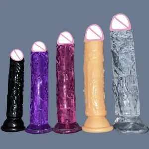 Cheap Realistic Butt Plug Jelly Dildo 5 Sizes Man Women Anal sexx Toys Gay Suction Cup Big Dick Soft Masturbators Small Penis Bangladesh (New)